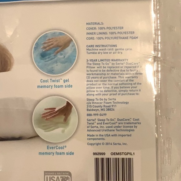 Sleeptogo Pillow Memory Foam Pillow. - Picture 3 of 5